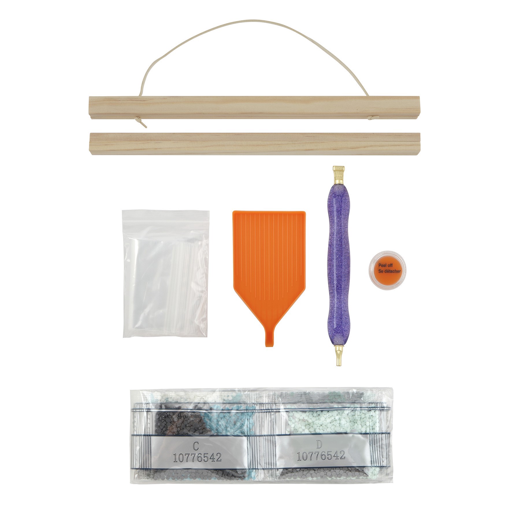 slide 3 of 4, 8" X 10" Ghost Diamond Art Kit With Magnetic Frame By Make Market, 8 in x 10 in