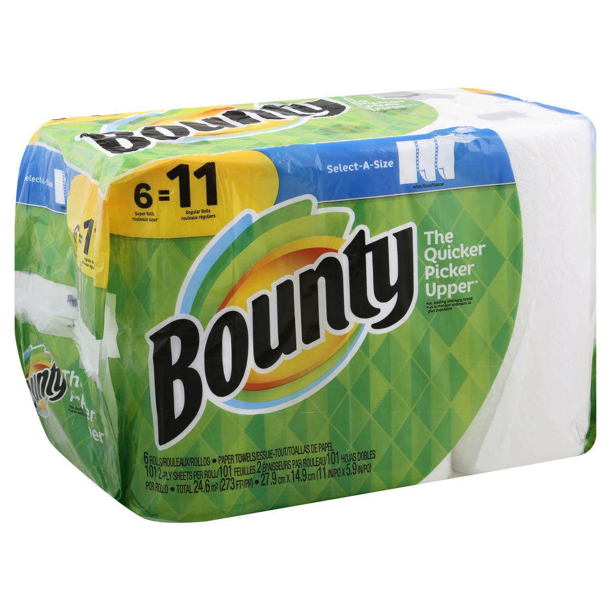 slide 1 of 1, Bounty Paper Towels 6 ea, 6 ct