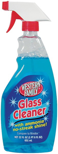 slide 1 of 1, Western Family Glass Cleaner Spray, 22 oz