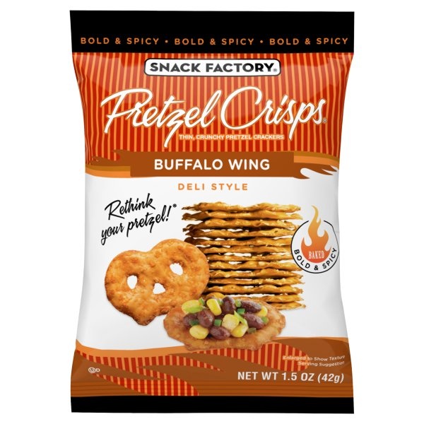 slide 1 of 1, Pretzel Crisps Buffalo Wing, 1.5 oz