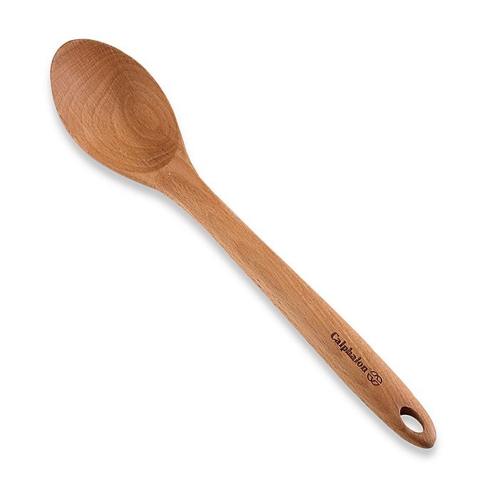 slide 1 of 1, Calphalon Medium Wooden Spoon, 1 ct