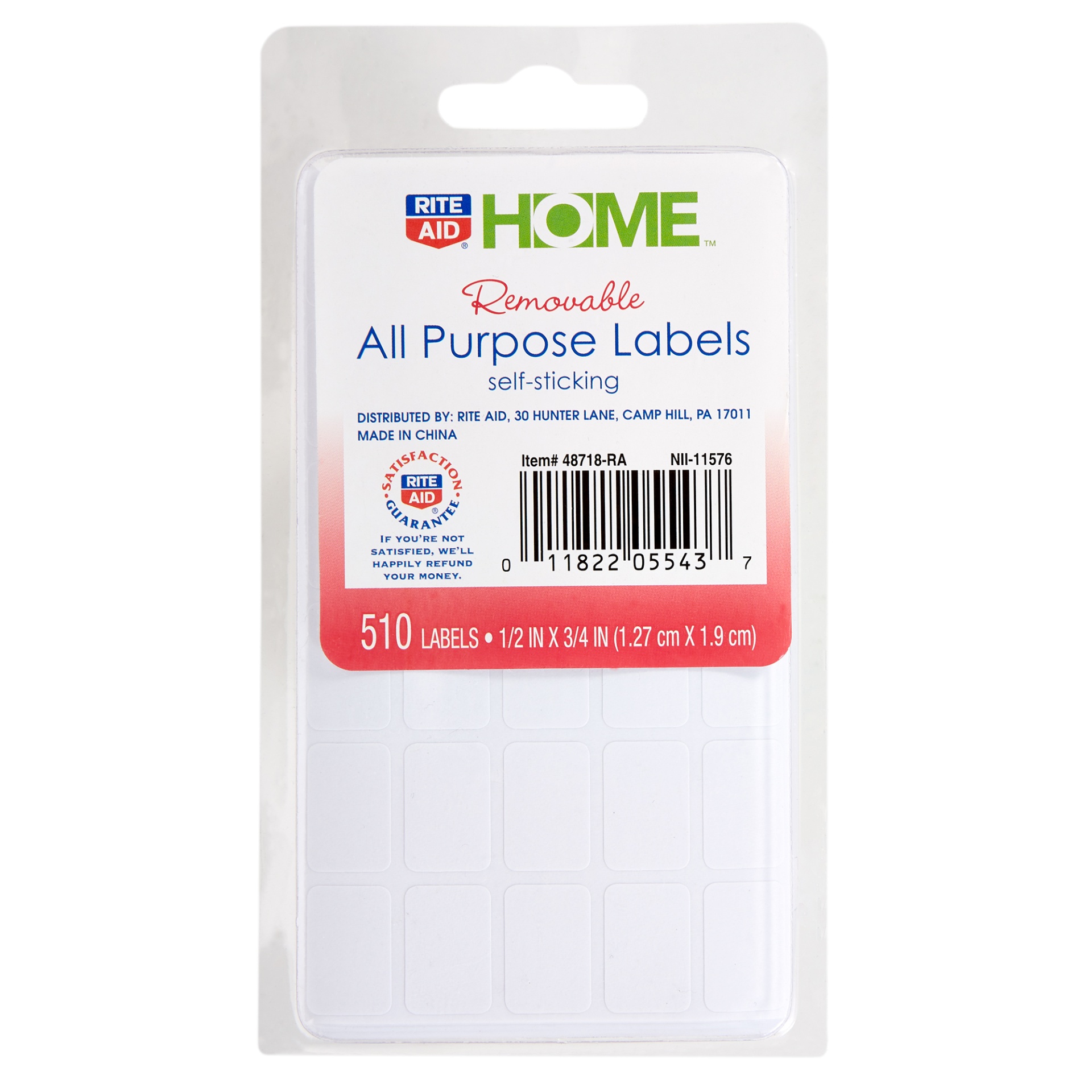 slide 1 of 3, Rite Aid Home All Purpose Shipping Self Sticking Labels, 1/2 in x 3/4 in, 510 ct