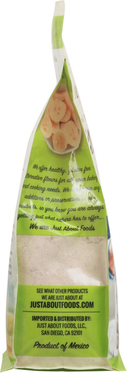 slide 9 of 14, Just About Foods Organic Green Banana Flour, 16 oz