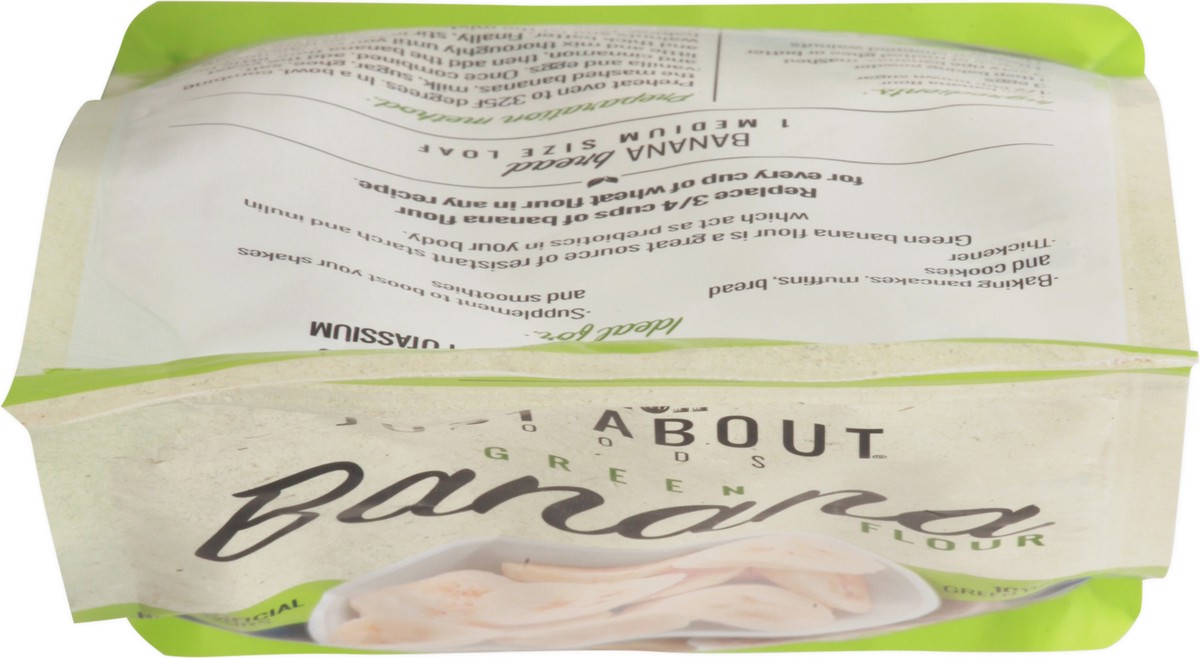 slide 4 of 14, Just About Foods Organic Green Banana Flour, 16 oz