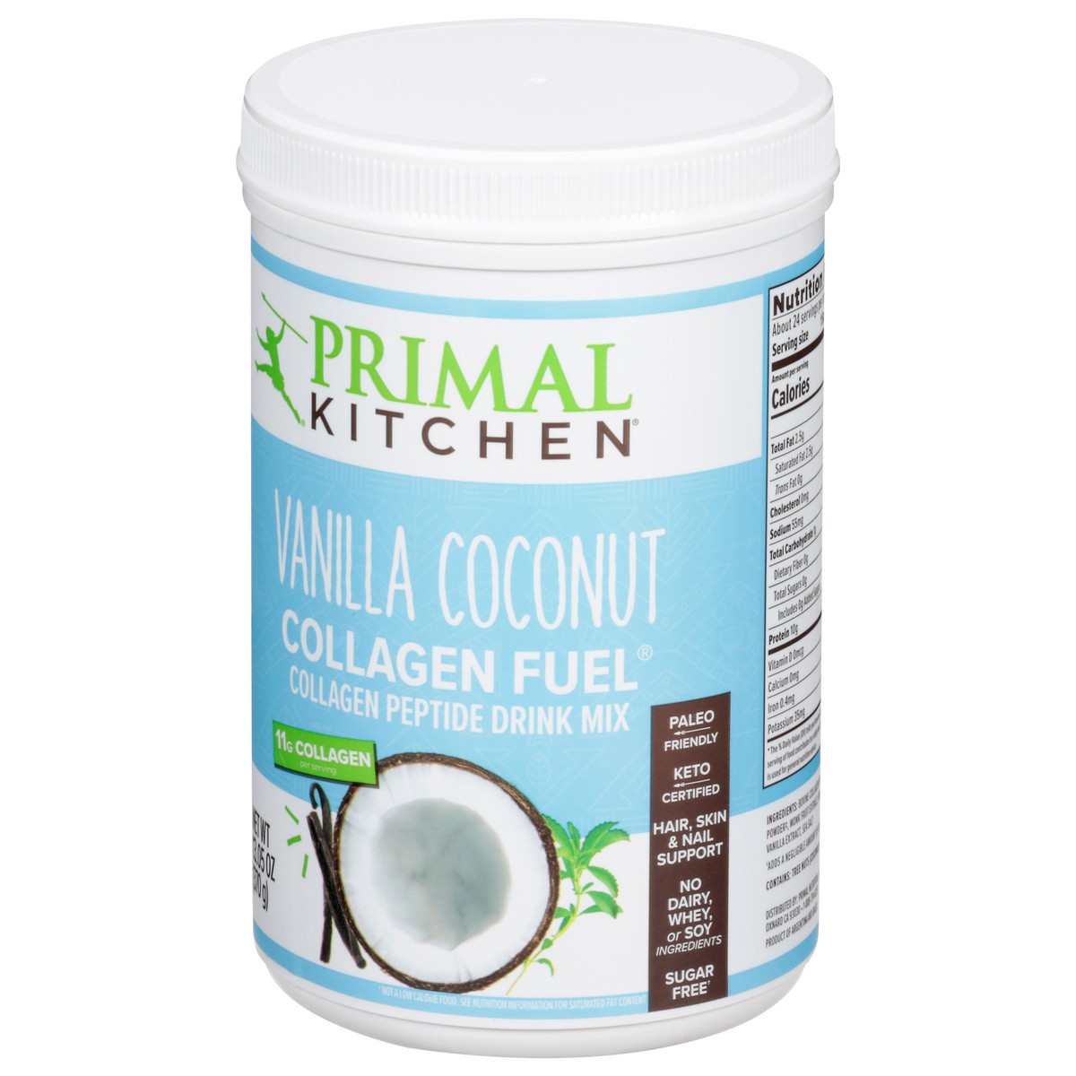 slide 4 of 13, Primal Kitchen Collagen Fuel Supplement Powder - Vanilla Coconut - 13.05oz, 13.05 oz