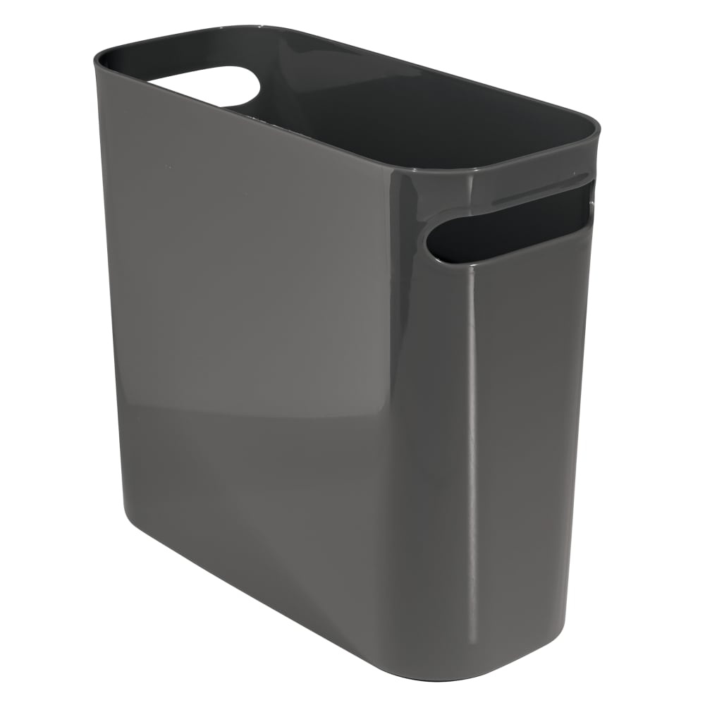 slide 1 of 1, InterDesign Una Wastebasket - Gray, 10 in