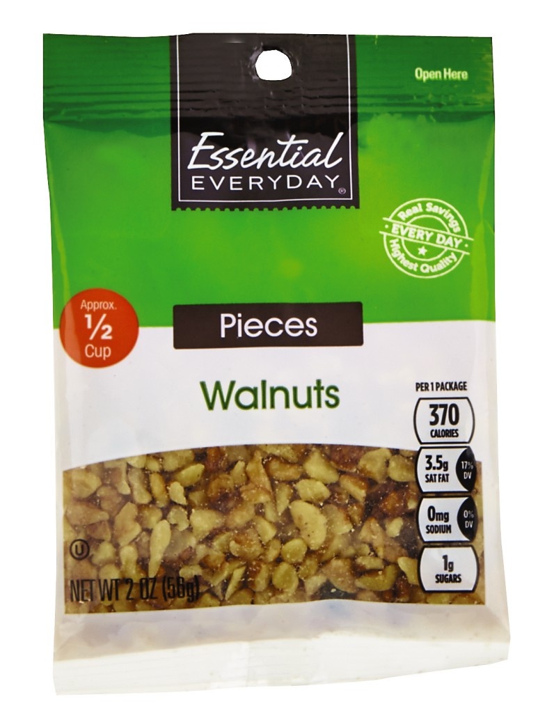 slide 1 of 1, Essential Everyday Walnut Chips, 2 oz