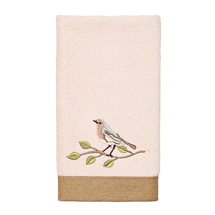 slide 1 of 1, Avanti Bird Choir II Fingertip Towel - Pale Pink, 1 ct