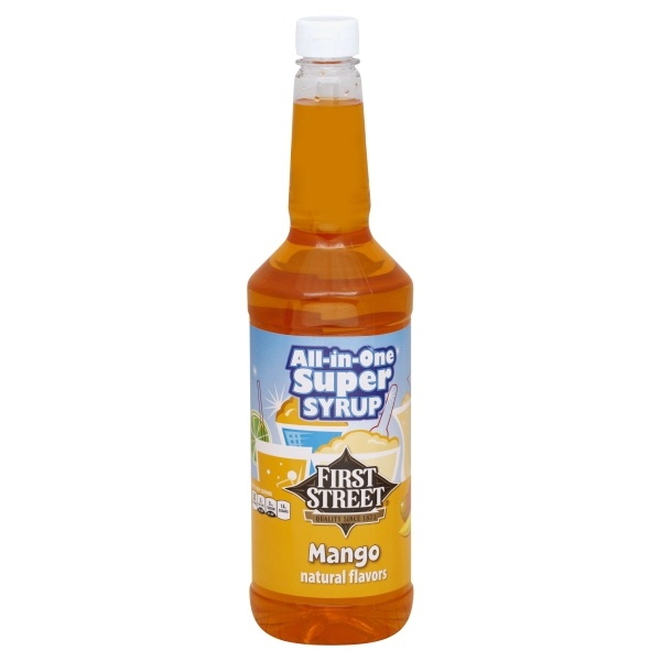 slide 1 of 1, First Street Mango Syrup - 2 oz, 2 oz