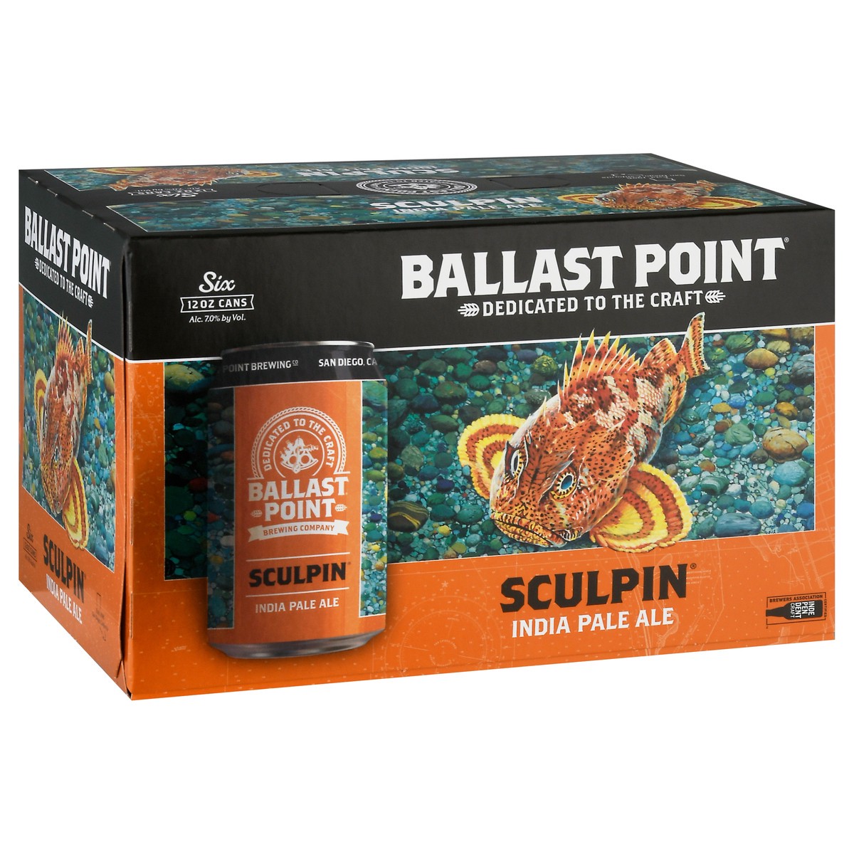 slide 10 of 10, Ballast Point Sculpin Ipa, 6 ct; 12 oz