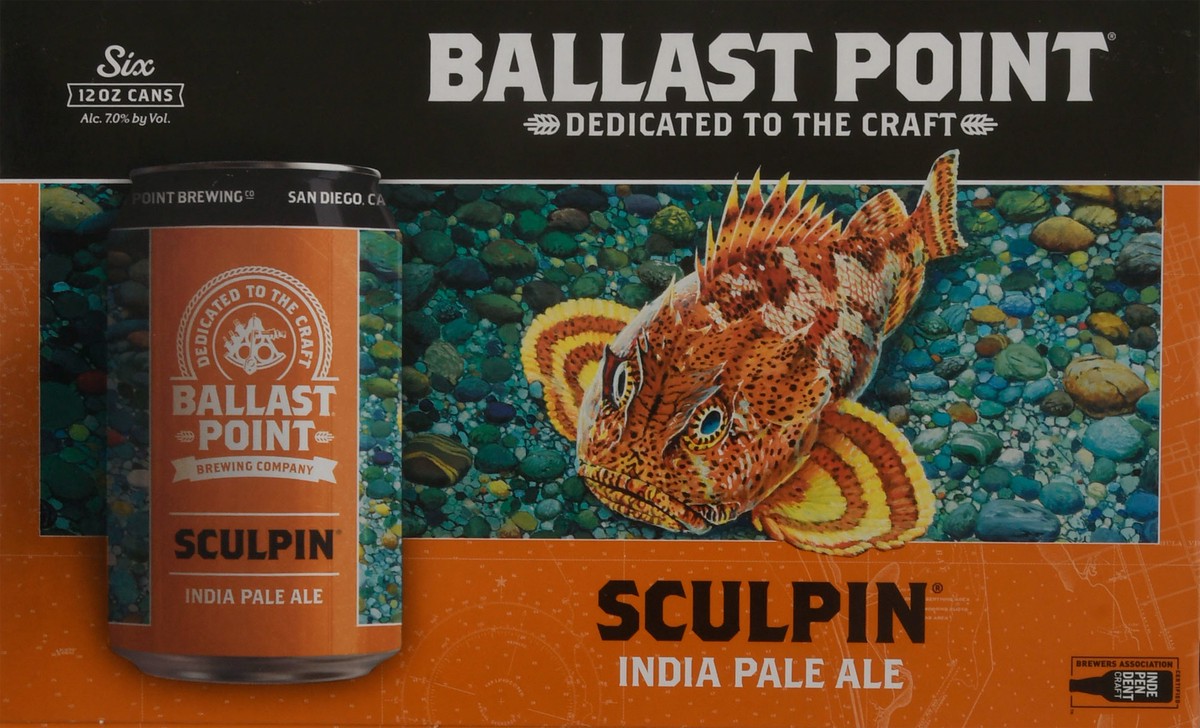 slide 4 of 10, Ballast Point Sculpin Ipa, 6 ct; 12 oz