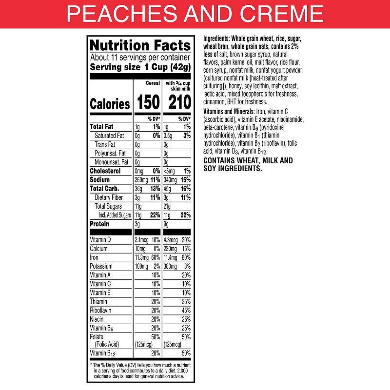 slide 8 of 8, Special K Peaches & Creme, 16.6 oz