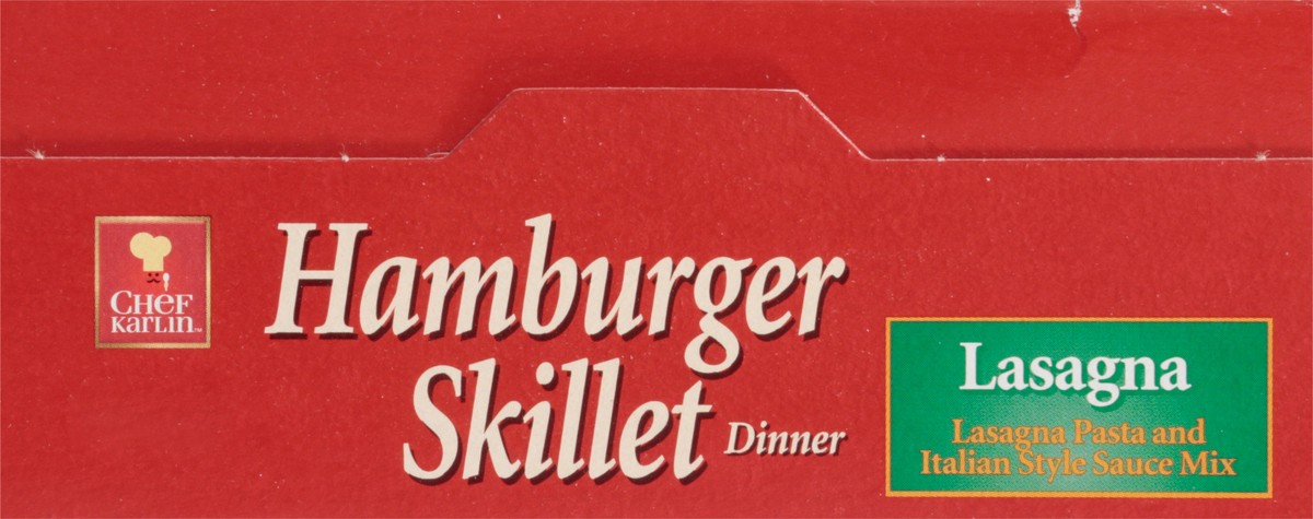 slide 13 of 13, Chef Karlin Lasagna Hamburger Skillet Dinner 6.4 oz, 6.4 oz