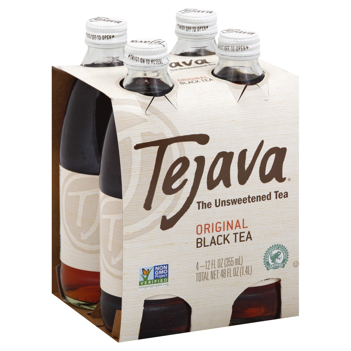 slide 7 of 7, Tejava Premium Iced Tea Unsweetened, 4 ct; 12 fl oz