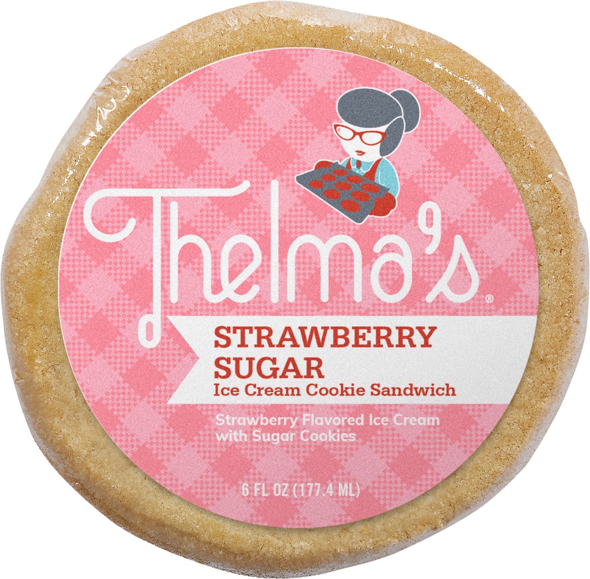 slide 6 of 9, Thelma's Strawberry Sugar Ice Cream Sandwich 6 Fluid Ounce, 6 fl oz