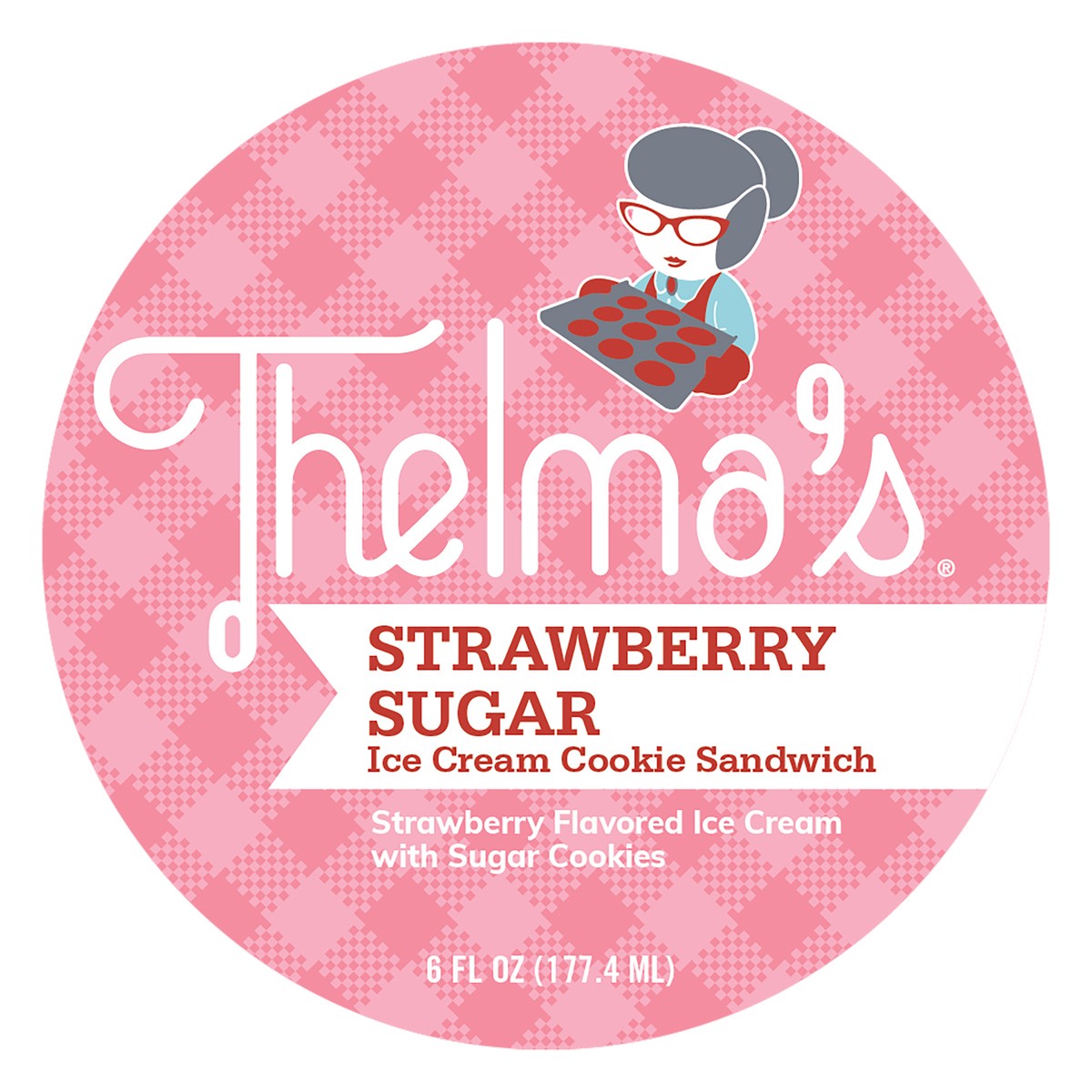 slide 5 of 9, Thelma's Strawberry Sugar Ice Cream Sandwich 6 Fluid Ounce, 6 fl oz