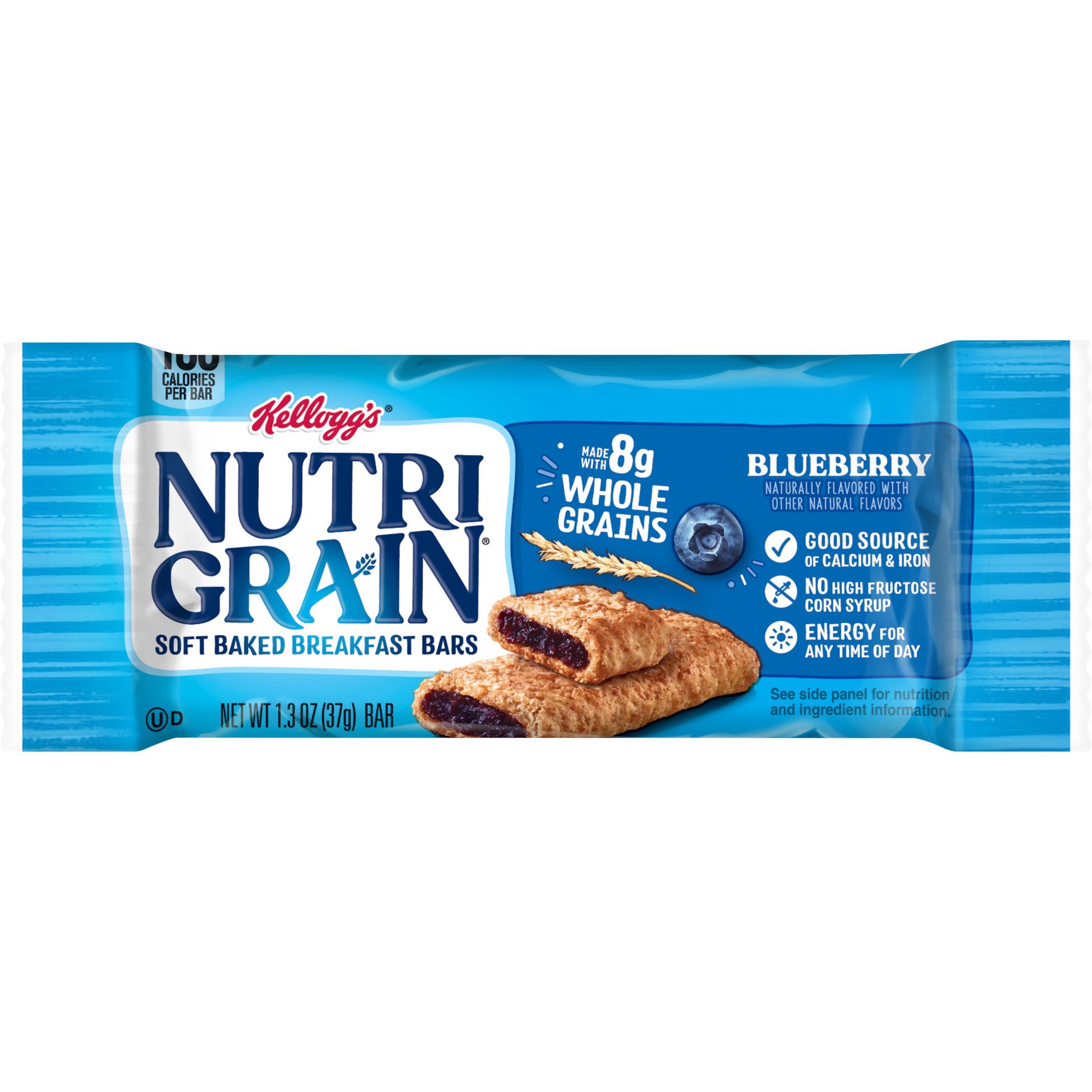 slide 1 of 6, Nutri-Grain Soft Baked Breakfast Bars, Blueberry, 1.3 oz, 1.3 oz