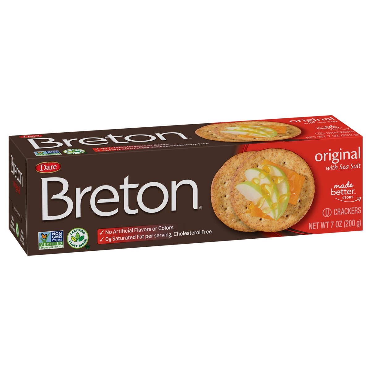 slide 6 of 9, Breton Original Crackers, 7 oz