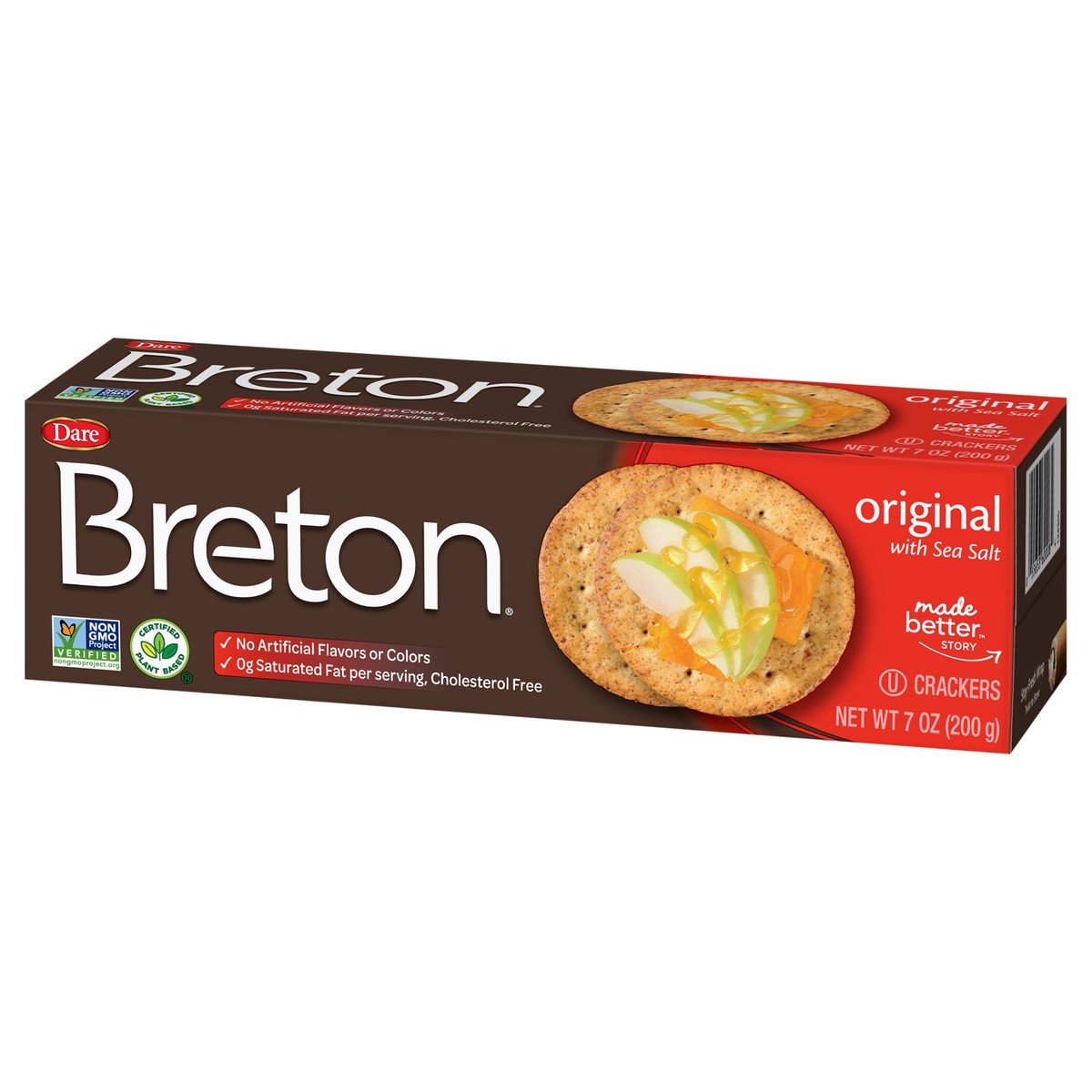 slide 3 of 9, Breton Original Crackers, 7 oz