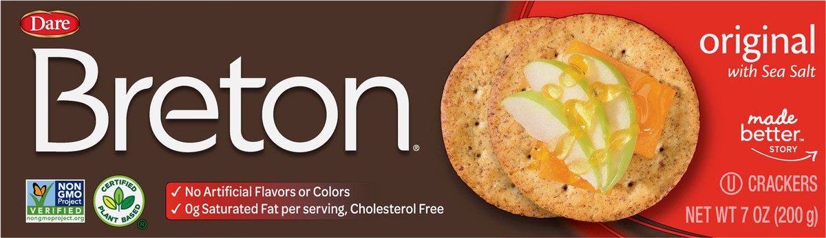 slide 8 of 9, Breton Original Crackers, 7 oz