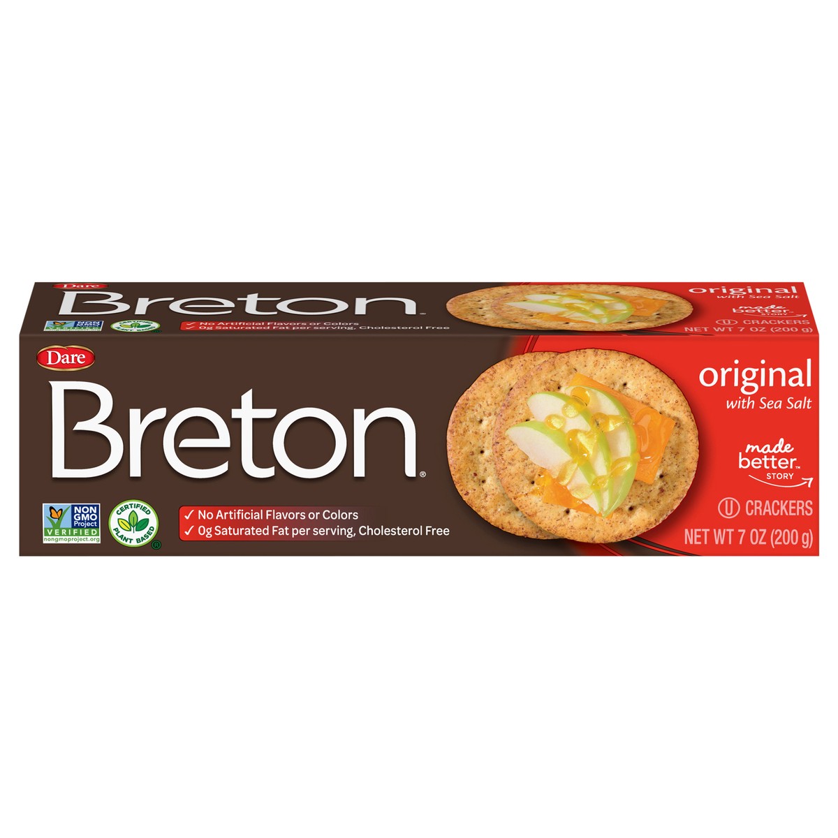 slide 1 of 9, Breton Original Crackers, 7 oz