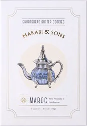 Makabi & Sons Rose Pistachio & Cardamom Maroc Shortbread Butter Cookies