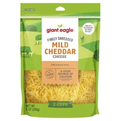 Giant Eagle Fancy Shredded Mild Cheddar Cheese