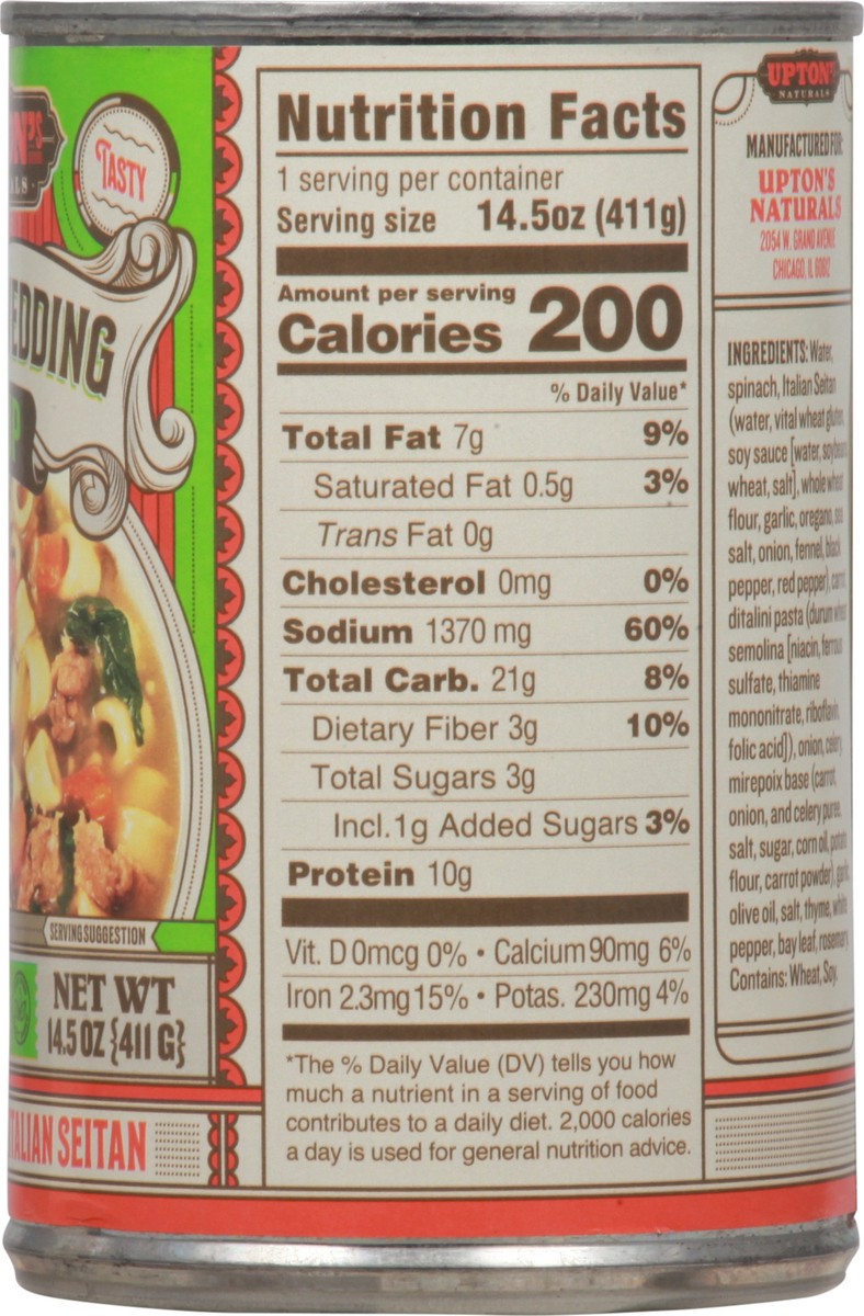 slide 8 of 9, Upton's Naturals Italian Wedding Soup, 14.5 oz