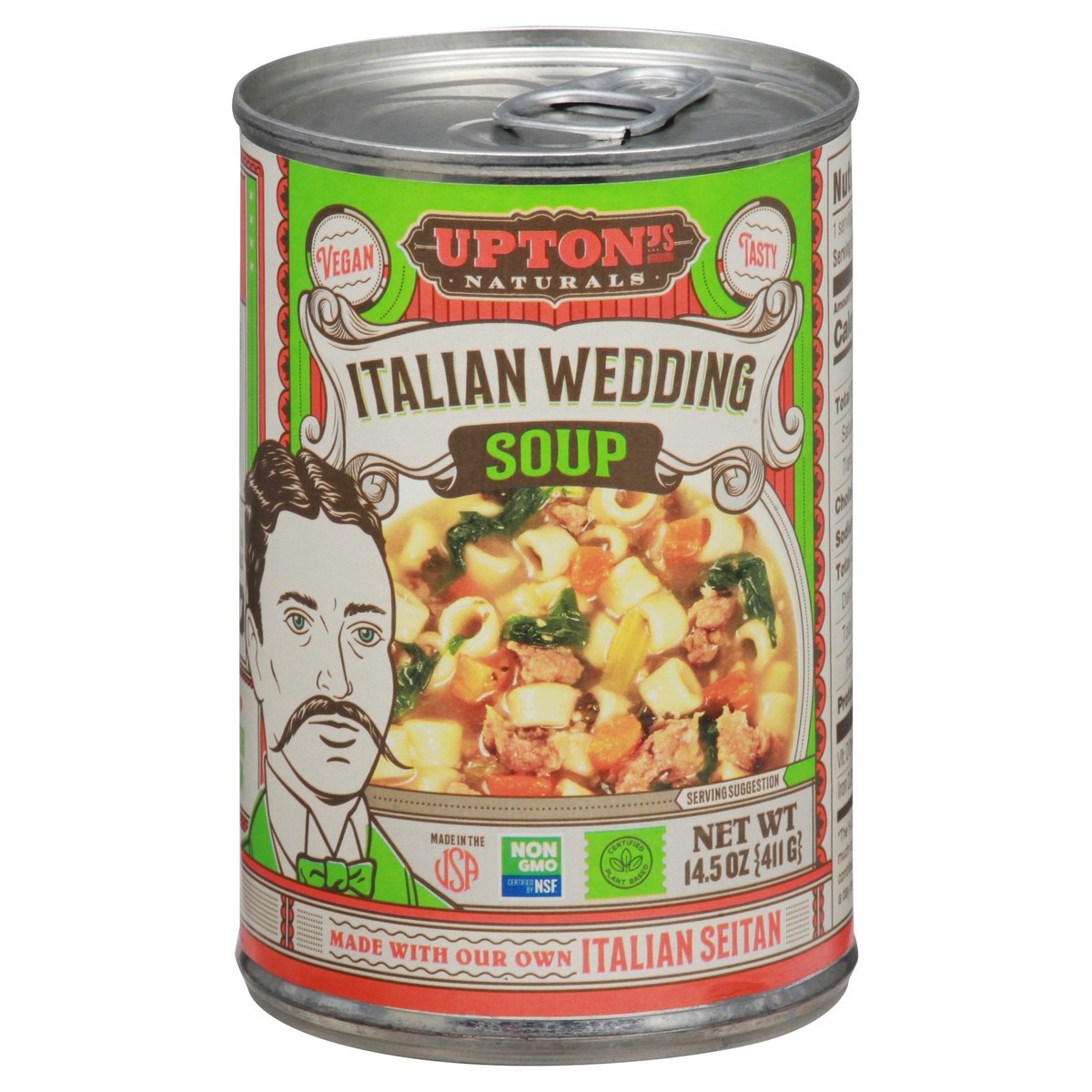 slide 1 of 9, Upton's Naturals Italian Wedding Soup, 14.5 oz