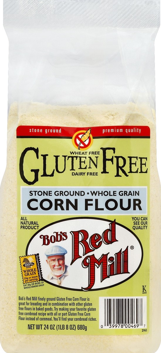 slide 5 of 5, Bob's Red Mill Corn Flour 24 oz, 24 oz