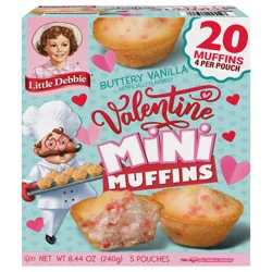 Snack Cakes, Little Debbie Family Pack Mini Muffins (Valentine)