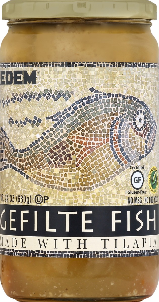 slide 2 of 2, Kedem Gefilte Fish Tilapia With Carrots, 24 oz