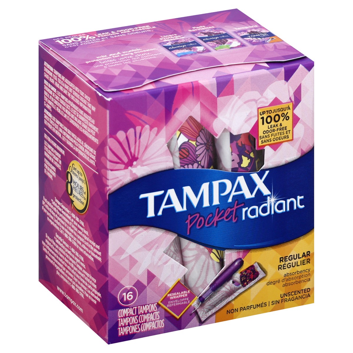 slide 5 of 10, Tampax Tampons 16 ea, 16 ct