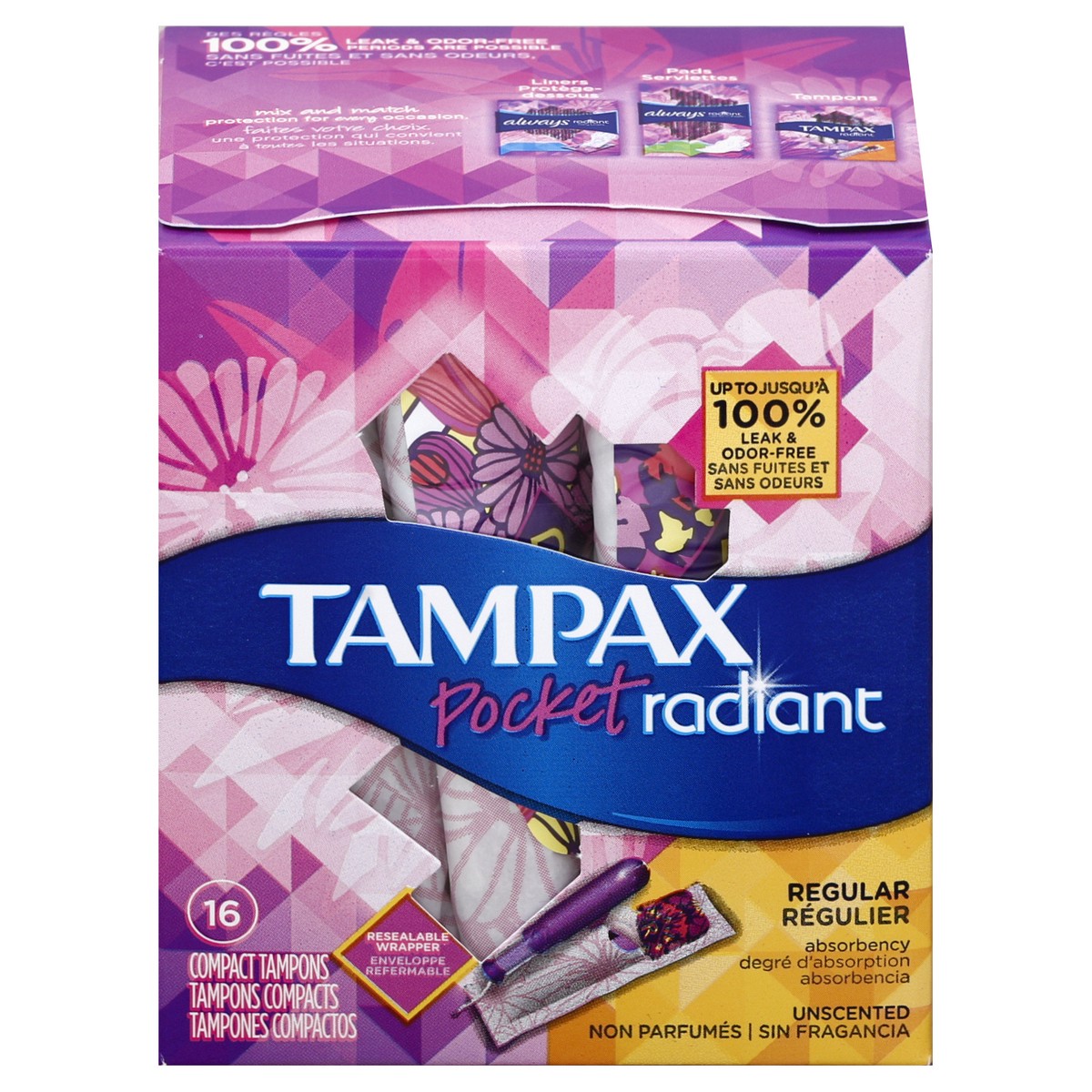 slide 8 of 10, Tampax Tampons 16 ea, 16 ct