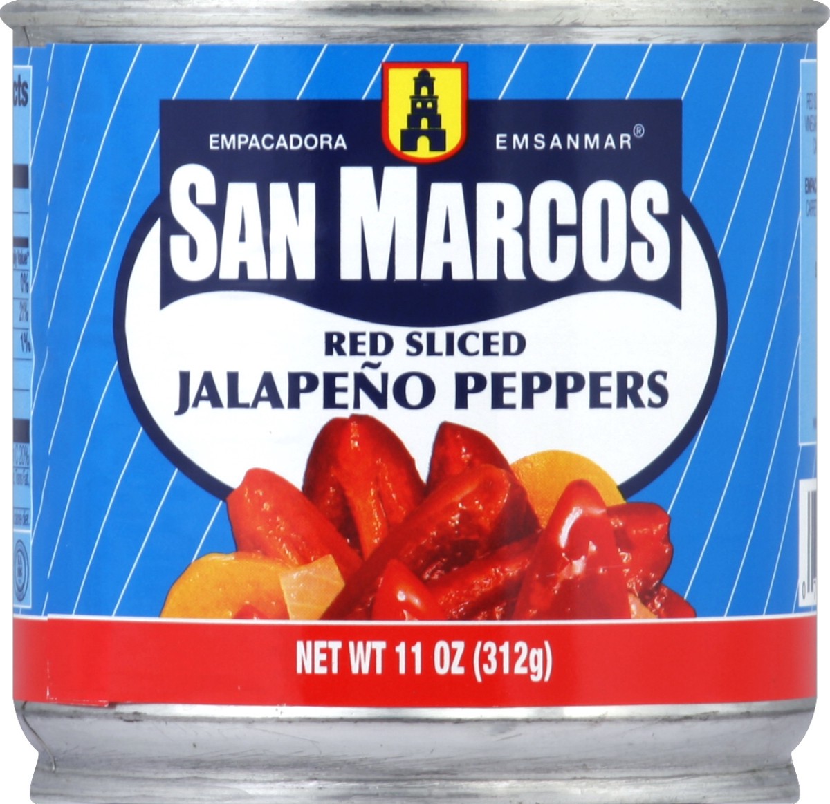 slide 2 of 2, San Marcos Sliced Red Jalapeno, 11 oz