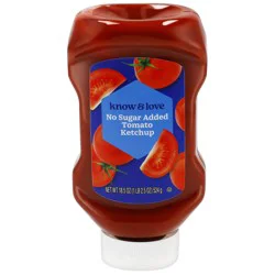 know & love No Sugar Added Ketchup 18.5 Ounces