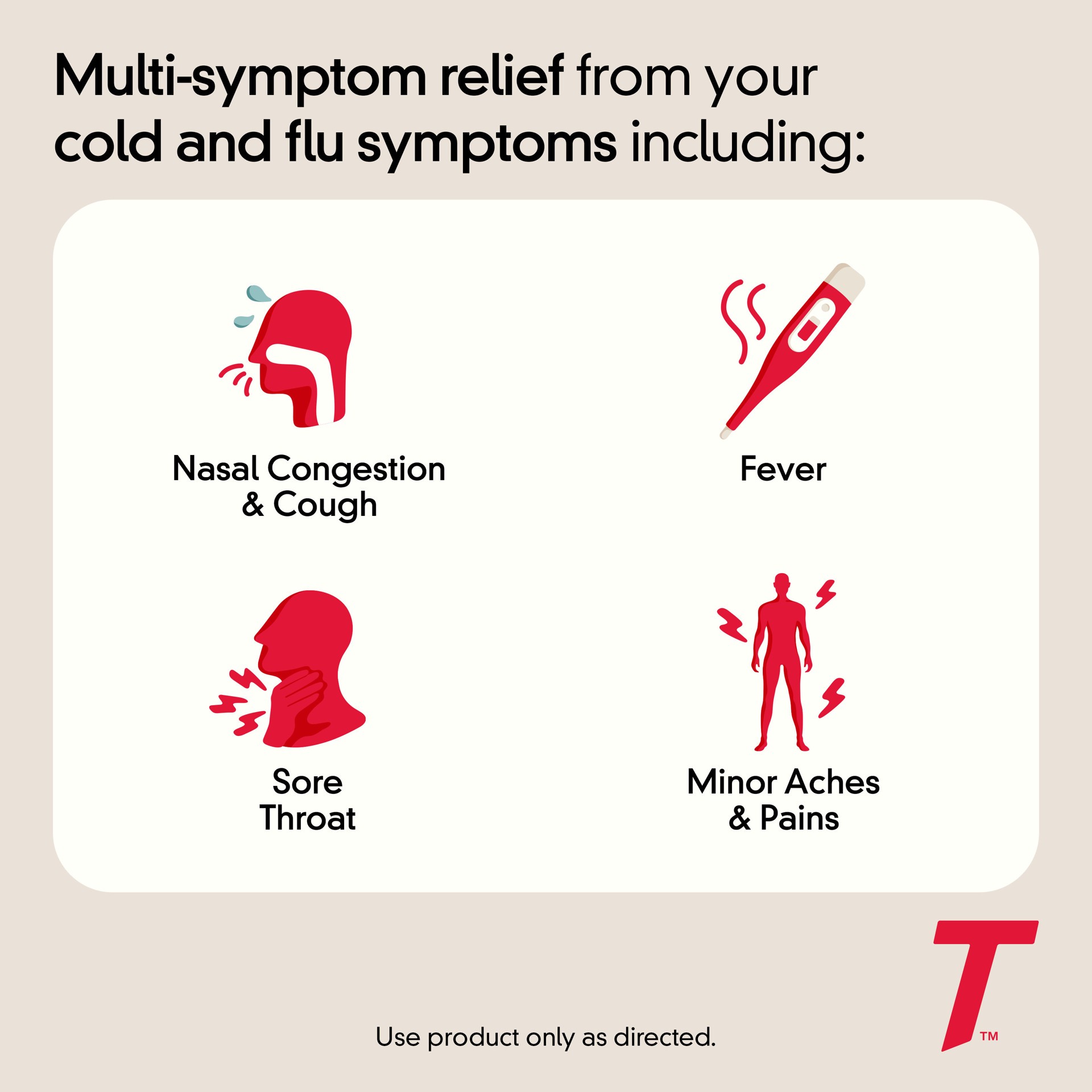 slide 9 of 9, Tylenol Cold & Flu Severe Multi Symptom Caplets - Acetaminophen - 24ct, 24 ct