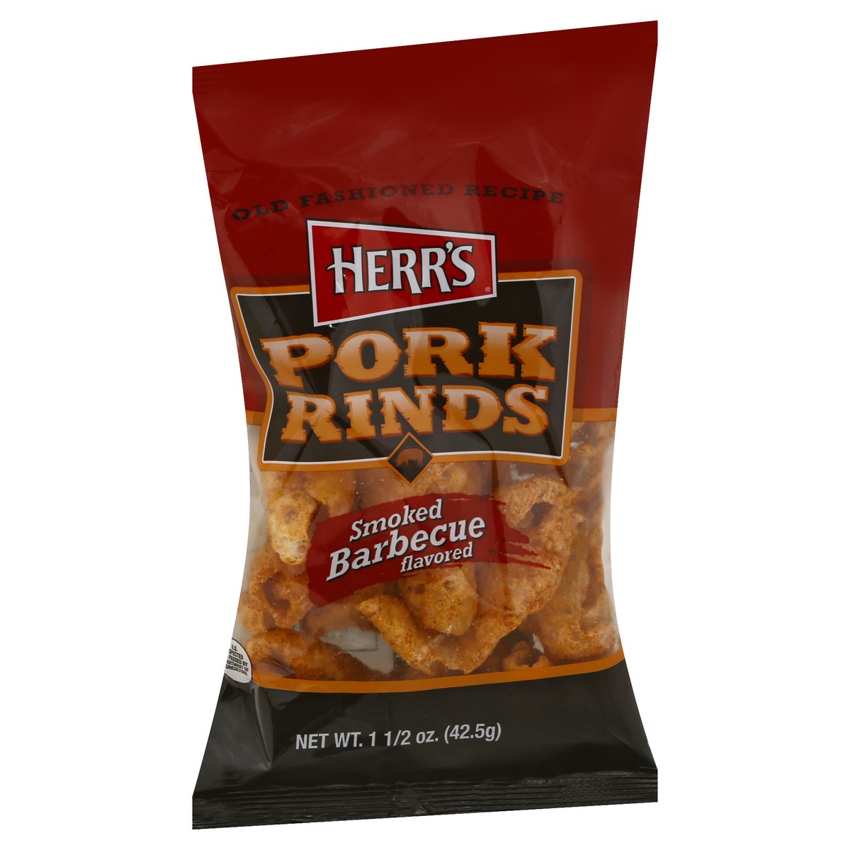 slide 4 of 10, Herr's Smoked Barbecue Flavored Pork Rinds 1.5 oz, 1.5 oz