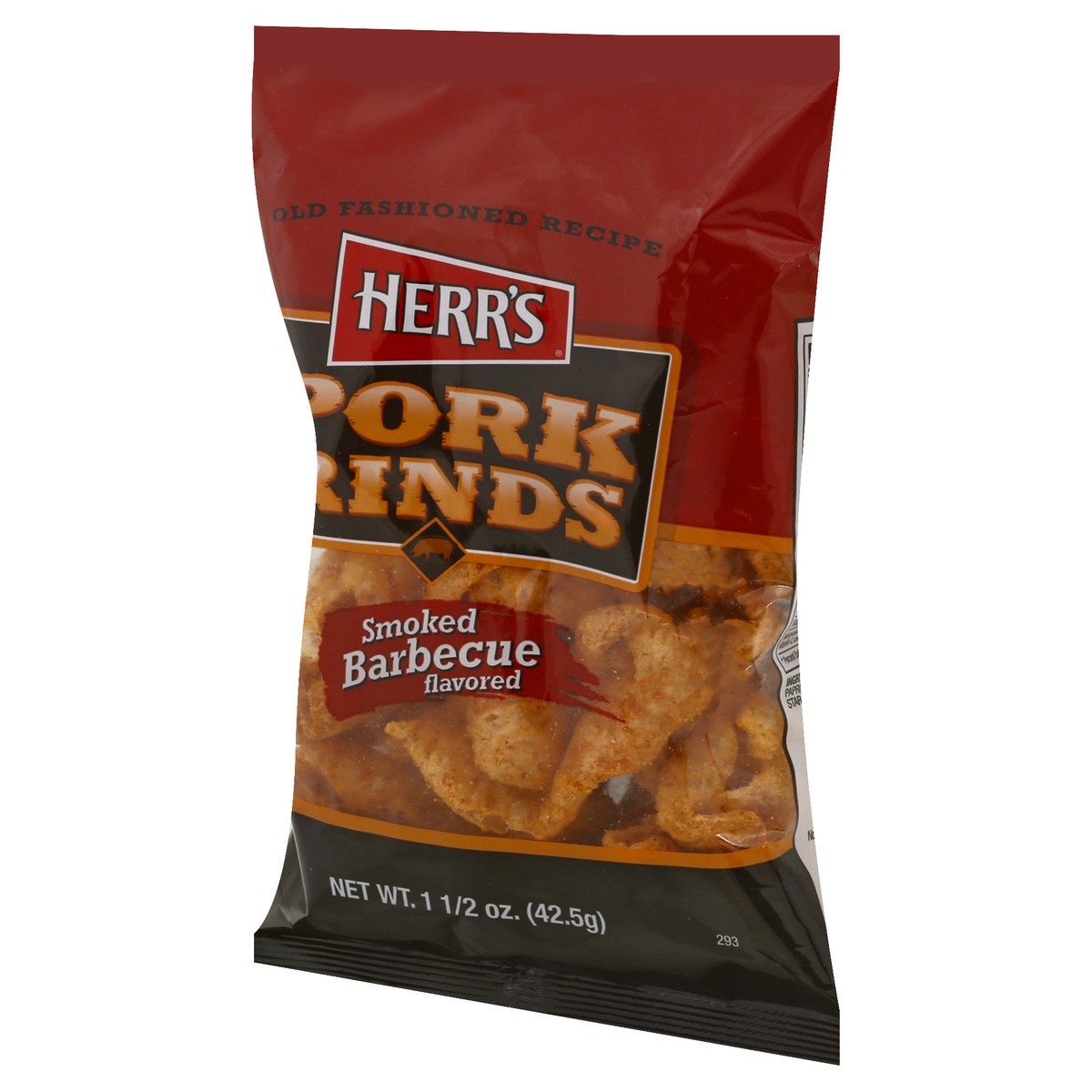 slide 5 of 10, Herr's Smoked Barbecue Flavored Pork Rinds 1.5 oz, 1.5 oz