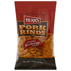 Herr's Smoked Barbecue Flavored Pork Rinds 1.50 oz