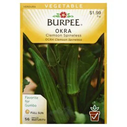 Burpee Clemson Spineless Okra Seeds