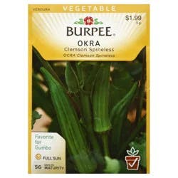 Burpee Clemson Spineless Okra Seeds