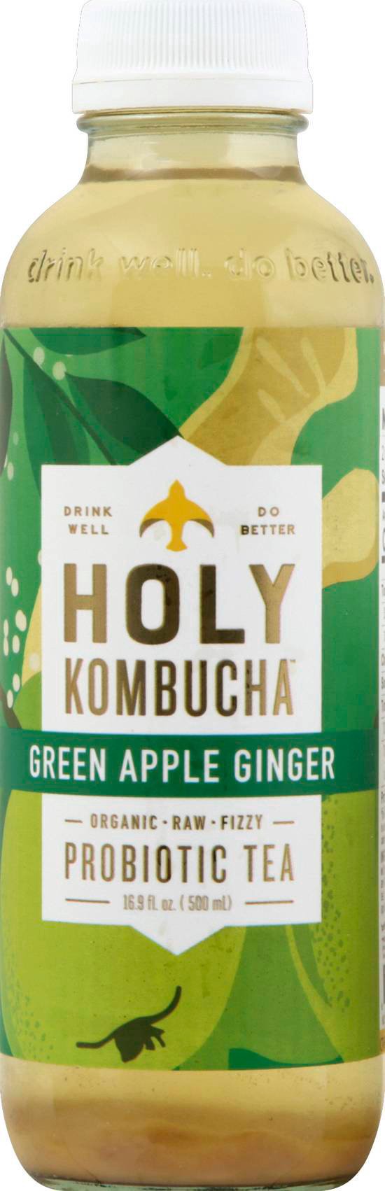 slide 1 of 7, Holy Kombucha Green Apple Ginger - 16.9 oz, 16.9 oz