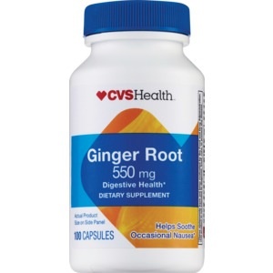 slide 1 of 1, CVS Health Ginger Root Dietary Supplement Capsules, 100 ct