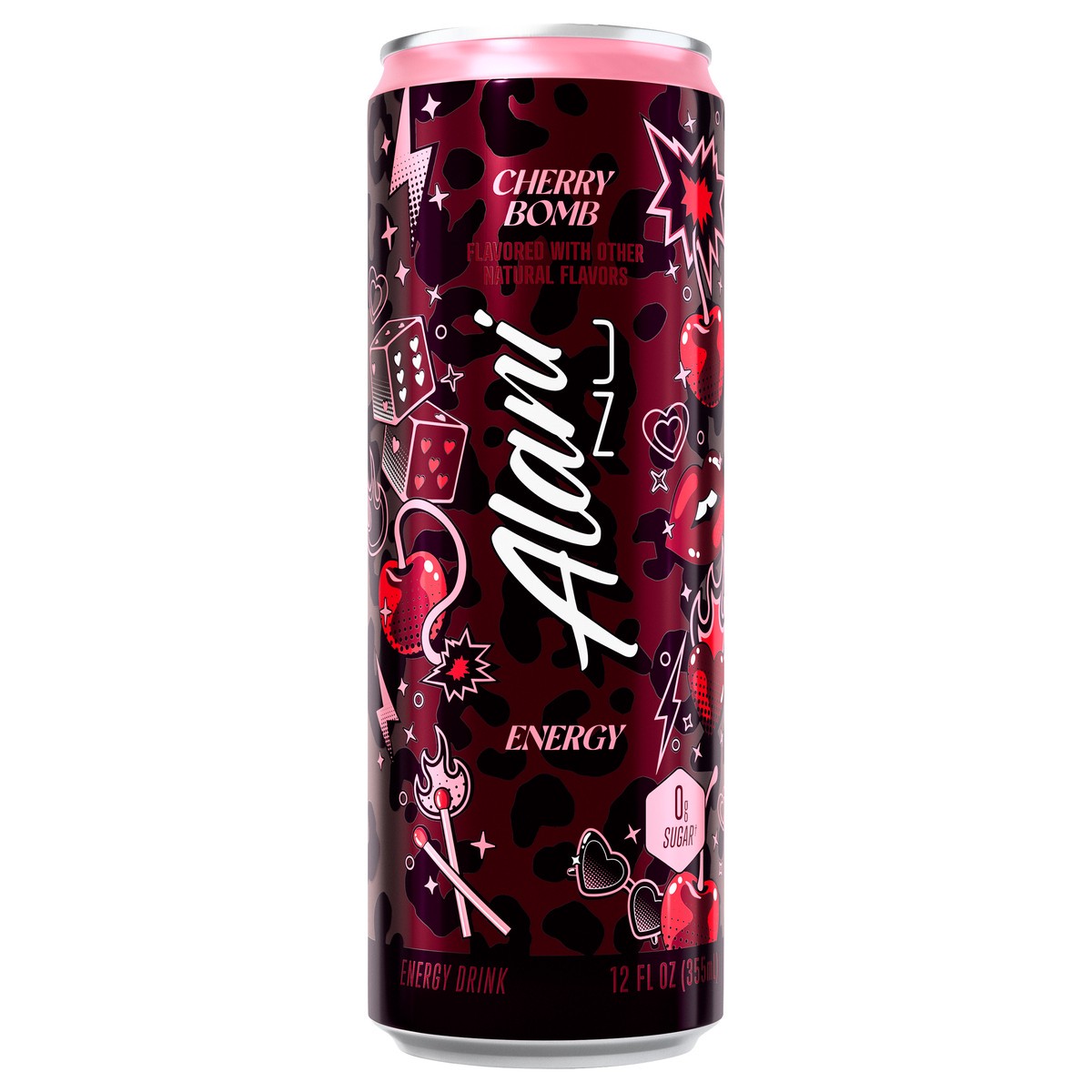 slide 2 of 9, Alani Nu Cherry Bomb Energy Drink 12 fl oz, 12 oz