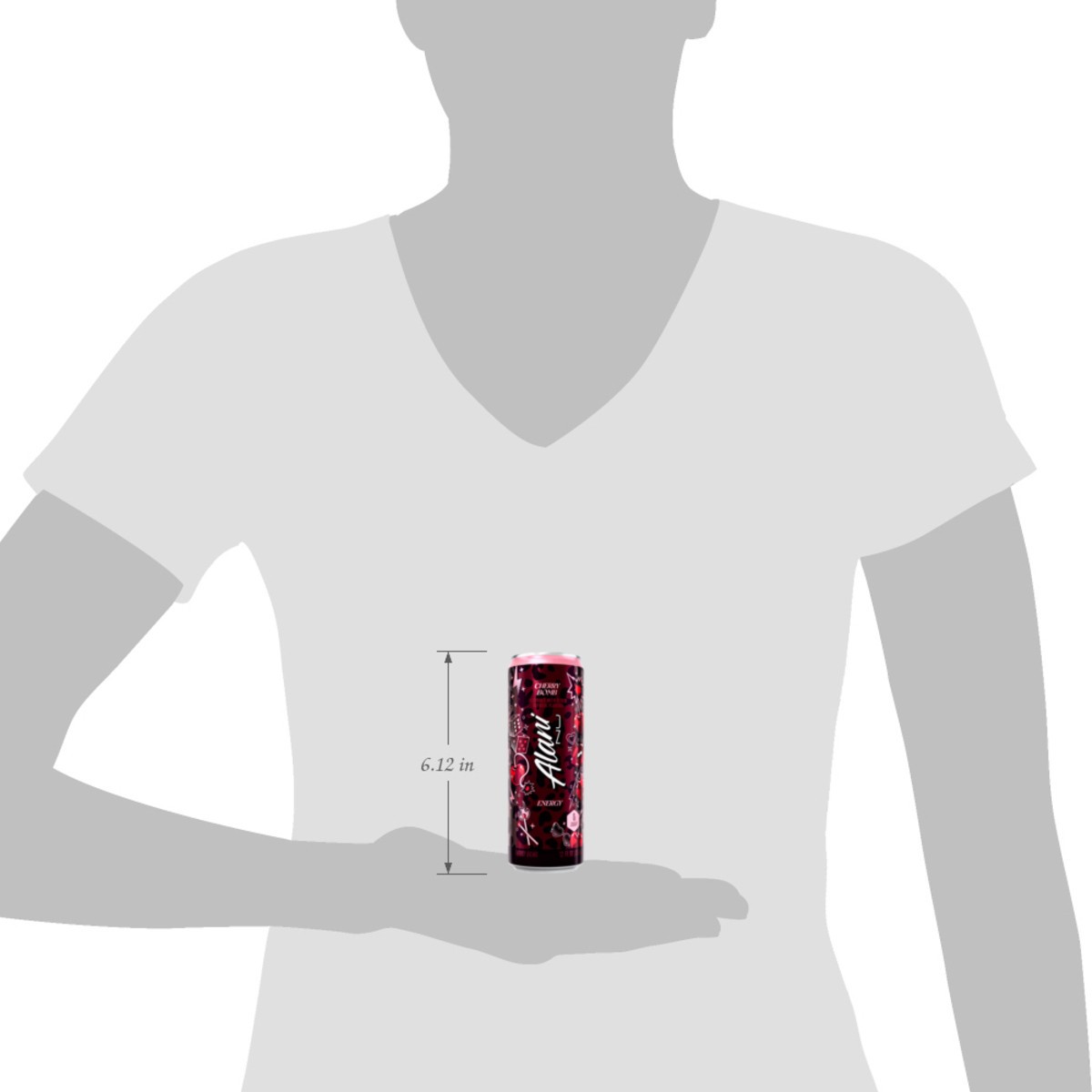 slide 5 of 9, Alani Nu Cherry Bomb Energy Drink 12 fl oz, 12 oz