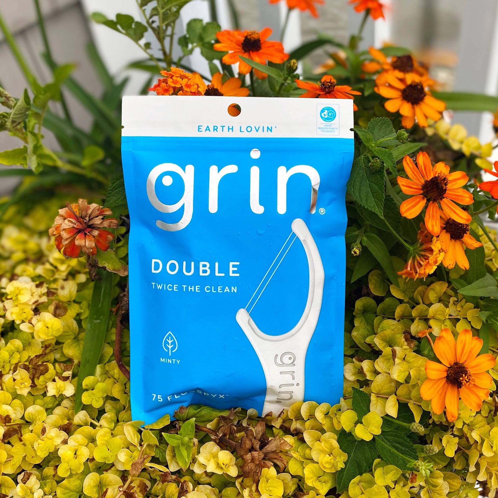 slide 3 of 13, Grin Double Flosspyx, 75 ct