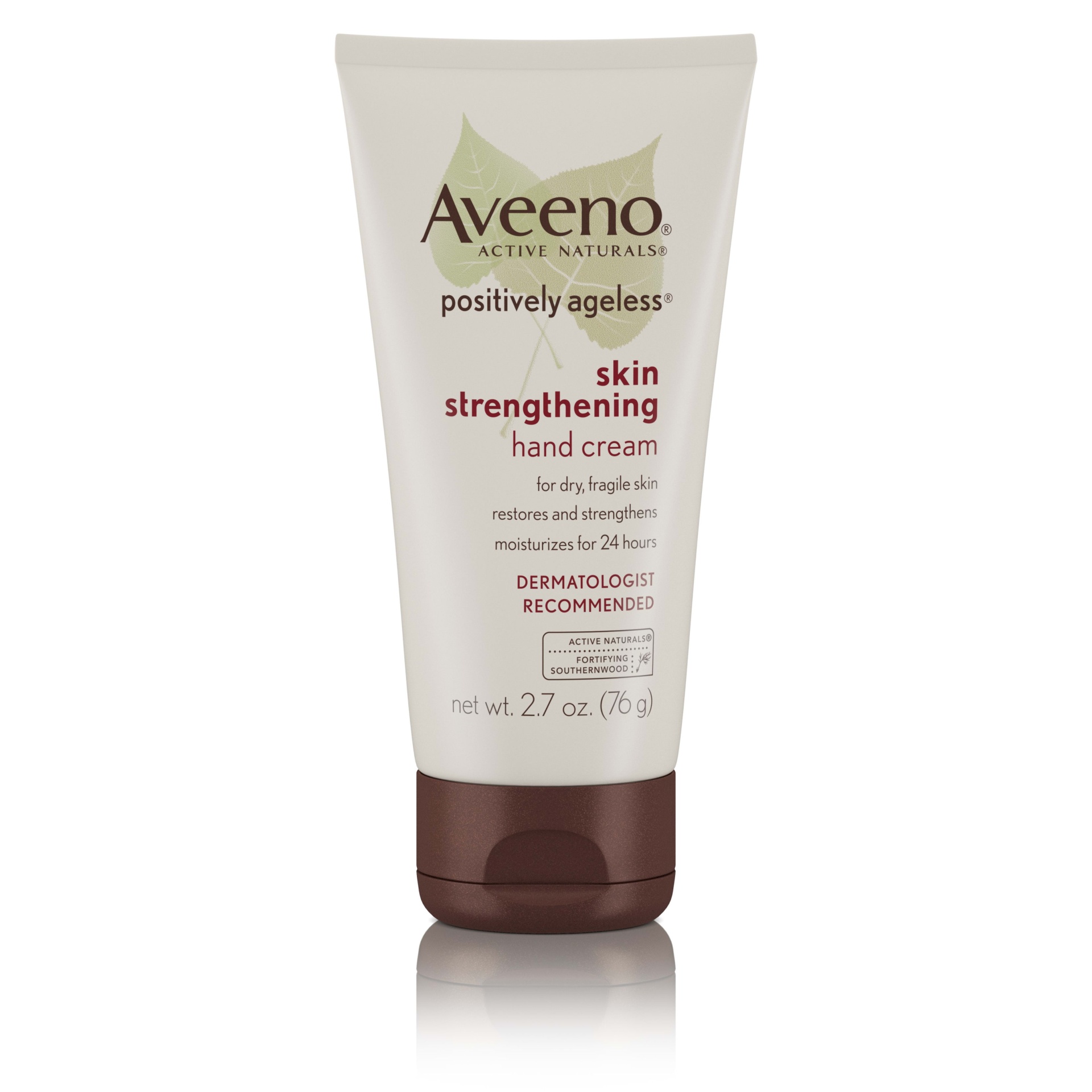 slide 1 of 6, AVEENO POSITIVELY AGELESS Skin Strengthening Hand Cream, 2.7 Oz, 2.7 oz