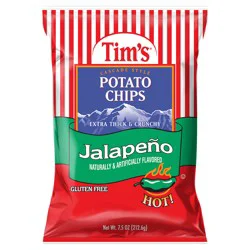 Tim's Cascade Style Jalapeño Extra Thick & Crunchy Potato Chips - 7.5 oz