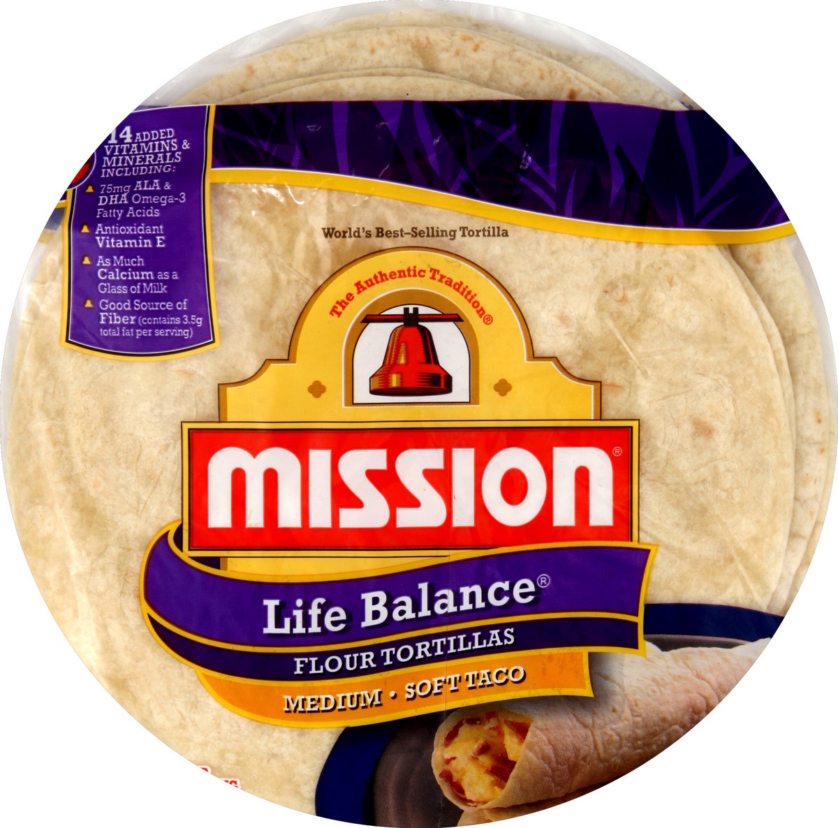 slide 5 of 5, Mission Mis Life Balance Flour, 8 ct